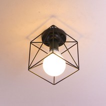 boaz 큐브 직부 조명 매장 베란다 LED호환 카페조명 직부등, 큐브직부+에디슨전구(원형)