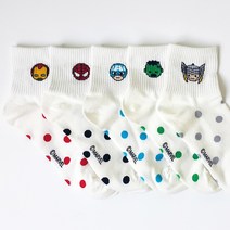 어벤져스 도트 패션양말