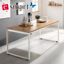 이스마트 스틸 테이블 1800*800 (사각다리), 상판:화이트/프레임:화이트