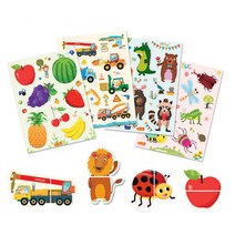 아리아띠 두조각퍼즐 4종 자석퍼즐, 두조각퍼즐-과일, 12피스