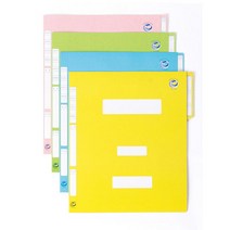 친환경 칼라정부화일(A4/노랑외)-팩(10개입)-노랑, 노랑