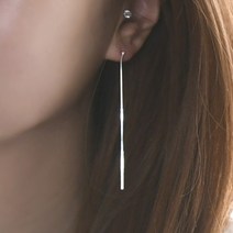 딩동샵 실버925 뱀줄 드롭 실버 귀걸이 롱귀걸이 은귀걸이 여성실버귀걸이