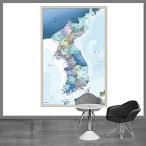 다연아트 세계지도 우리나라지도 DIY 시트지, 7.우리나라지도-1블루