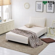 파란들 CL라텍스폼 일체형 단면매트리스 싱글침대, 아이보리(벨로아)