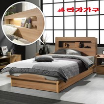 라자가구 BEST 크림슨 아이크 LED 조명 침대 + 9존 독립매트리스 서랍 슈퍼싱글침대 퀸침대, 01.크림슨LED 평상형침대세트_SS_내추럴, 채움9S 라텍스탑9존독립매트리스
