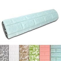 하오 3D입체벽지 폼블럭 2.2M 인테리어 몰딩 다양한 색상, 3D 입체벽지 블럭 스카이블루 2.2M, 1개