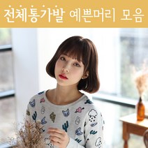 하리헤어 전체가발 단발마틸다 통가발, 투톤브라운, 1개