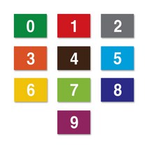 숫자띠라벨-책꽂이(필름지) 도서관 도서분류 숫자 스티커, 1장, 3