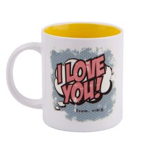 디자인아지트 어버이날 머그 스승의날 주문제작, 팝아트알럽_옐로우, 1개