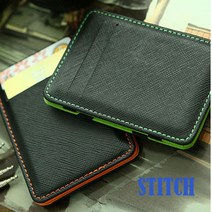 아르고 요술 마술지갑 매직머니클립 스티치 반지갑