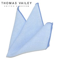 [THOMAS VAILEY] 토마스베일리 행커치프 - 린넨솔리드 스카이