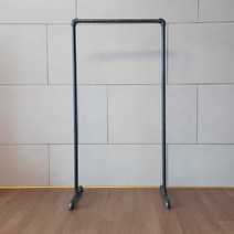 이믹스 튼튼한 파이프행거 행거, 01.파이프 1단행거(흑관)-500x1000