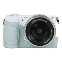 Melten 소니 A5000 A5100 가죽 속사케이스, 가죽속사(페퍼민트_B타입)_A5100/A5000, 1개