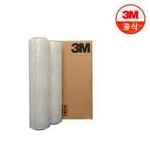 3M 스트레치 필름 18mic 1롤 공업용 포장 비닐 랩 랩핑 파레트 파렛트, 1개