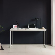 리바트 프렌즈 스틸 1500 책상 (화이트 화이트오크), 화이트