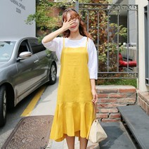클릭앤미 스타린넨원피스