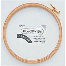 쏘잉스타 크로바 원목 자수틀 나무수틀 우드 자수틀 원형 수틀 프랑스자수 4종, 15cm, 1개