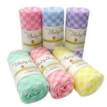 일본타올 바둑무늬 샤워타올 일본 타츠네 일제타올 때타올, 랜덤, 1롤