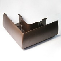 SEKISUI 기와용바깥모서리관90도(PE37)진밤 빗물받이 PVC물받이 플라스틱물받이 처마물받이 기와물받이 목조주택물받이 펜션물받이 전원주택, 1개