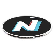 N 엠블럼 (현대 고성능 N버전), 크롬화이트, 6호, 1개