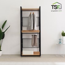 티에스퍼니처 TS드레스장 3단 기본형 800 (800-B) 드레스룸가구, 차콜