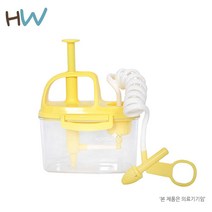 헬스웰 수동식 의료용 코세정기 코세척기 코막힘 코청소, 1개, 코세정기(YELLOW)