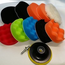 반짝반짝 드릴용 광택패드세트 4인치(10.16cm) 12종, 12피스