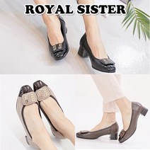 [RS]A2A 7412 4cm 여성 가죽 쿠션 구두 미들힐 펌프스힐