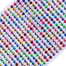 컬러비즈부자재 도안증정, 181_ 스티커큐빅혼합/0.4cm/10장, 1세트