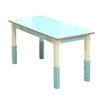 다우미 스위티 높이조절 유아책상의자, 사각책상_연그린