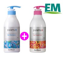 에버미라클 풀라무 EM샴푸+트리트먼트 샴푸, 2개, 500ml
