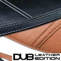 DUB 가죽 대쉬보드커버 튜닝용품, 브라운-블랙스티치, 투싼IX(상단네비매립형)