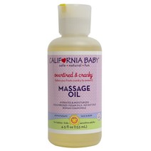 캘리포니아베이비 오버타이어드 & 크랭키 어린이 마사지 오일, 133ml, 1개