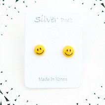 커밍바이주 스마일 귀걸이 티타늄 스마일귀걸이 스마일악세사리 스마일 여성귀걸이