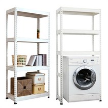 무볼트앵글 조립식앵글수납선반 아이보리색+MDF합판세트, 900*300*900, 4단