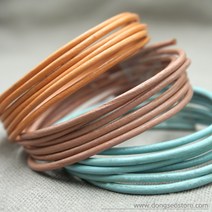 동서실업 천연 소가죽 통가죽끈2mm 90cm 가죽공예 가죽끈DIY 만들기, 04.코랄