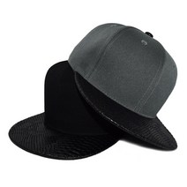 캡이요 2059 아크릴 무지 뱀무늬 스냅백 모자