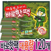 팜텍 군용핫팩 주머니난로 대용량 150g x30팩 |, 120팩