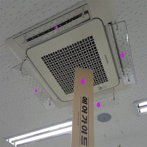 무풍 투명 에어가이드 C형630mm X 140mm(투명-구멍(결로방지)-고급형)