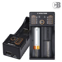 VOLT99 스마트급속 만능건전지 충전기 18650충전기, 1구