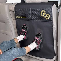 세일/ 헬로키티 블랙누빔 차량용 시트백 가드 (KT514), 단품