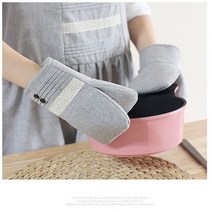 강남콩 버튼핀턱 원피스 앞치마 손잡이 장갑 실내화, 주방장갑