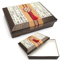 훈민정음 실크꽃석 (명절 선물상자 한과박스 떡상자 폐백 이바지 곶감 인삼박스 말석 예단함), 중1P