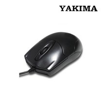 야키마 USB 유선 저가 광 마우스 AN-5029, 블랙