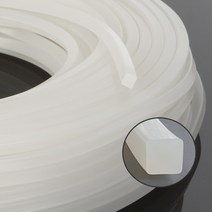 실리콘사각패킹 (가로3mm*세로4mm) - 10M(반투명)