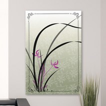 꾸밈 iw579-사군자매난국죽중형노프레임 액자, 2타입-난