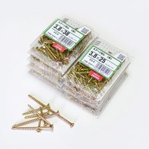 [YAHATA] 목재용 나사[나무균열방지]-소포장, 3.8X40mm[32개]