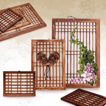 데코하우스 창호문 전통창살 인테리어소품, 창호문_라이트브라운(대)