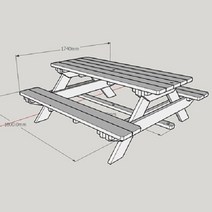 우드리 DIY 목공체험 목공수업 만들기재료 - 야외벤치