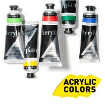 알파 아크릴물감 50ml 95색 낱색, $Y6M_988 Pearl Yellow
